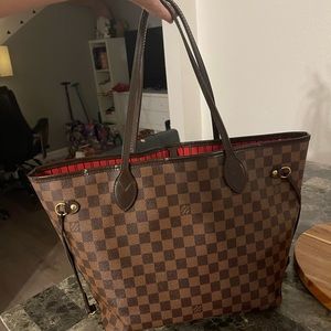 Louis Vuitton Neverfull MM Brown checker print